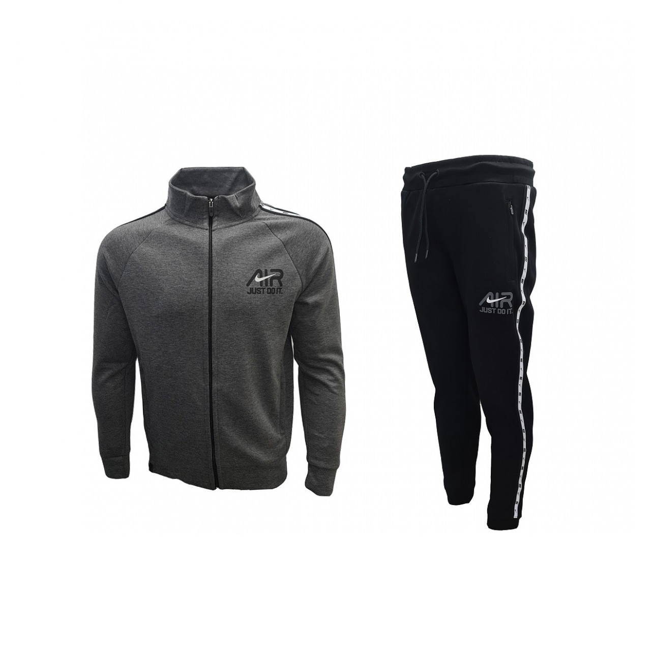 Мъжки спортен екип Nike Tracksuit AIR Just Do it Dark Grey Black